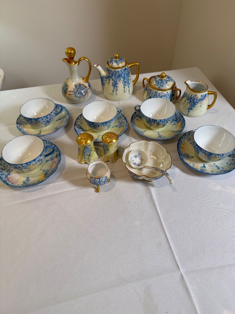 Royal Austrian hand painted tea set