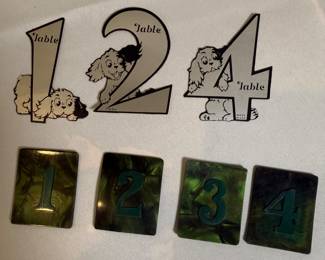 Vintage game pieces
