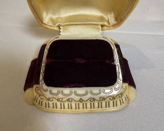 Celluloid Jewelry Ring Box