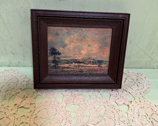 Small framed landscape picture