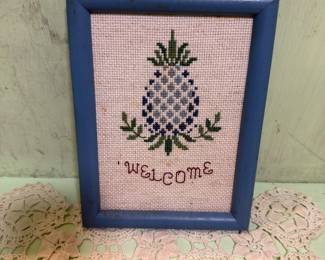 Welcome cross stitch picture