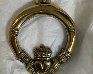 Brass Irish Claddagh door knocker