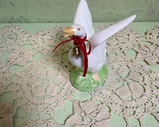 Bone China Goose Figurine
