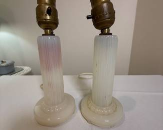 Mantle Lamp Co. Milk Glass Lamps