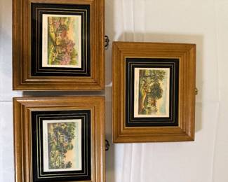 Set of three American Homestead Prints