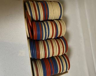 Vintage poker chips