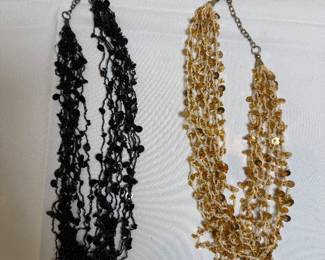 Sequin Multi-Strand Necklace Lot