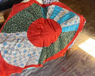 Vintage handmade quilt top