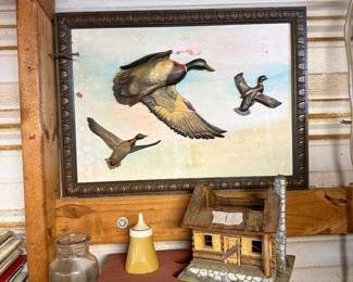 Vintage 3 D duck photo