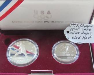 1992 Olympics Proof Coins Set