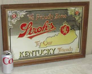 Stroh's Beer Kentucky Mirror