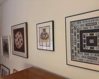 Framed Silk Batiks 