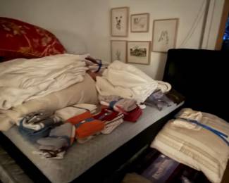 Another Queen Size Bed and Frame, Bedding, Sheets and Towels