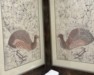 Framed Silk Batiks 