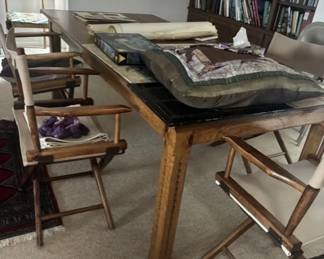 Dining Table and Director Chairs - beautiful