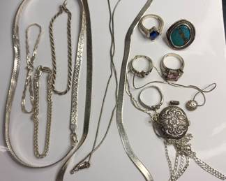 Collection of Sterling jewelry