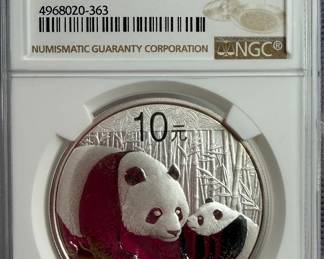 10 Yuan 1 ounce silver coin