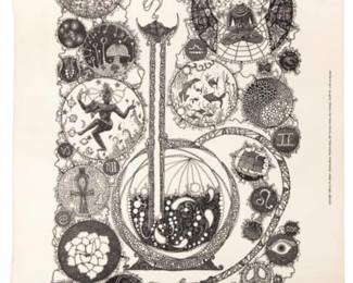 1960s psychedelic hippie poster