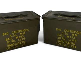 5.55 MM Metal Ammo Boxes