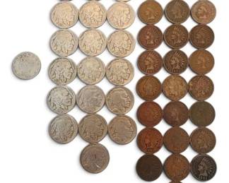 Buffalo Head Nickles Indian Head Pennies With COA Half Troy Pound