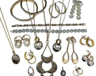 Mixed Gold SilverToned Costume Jewelry