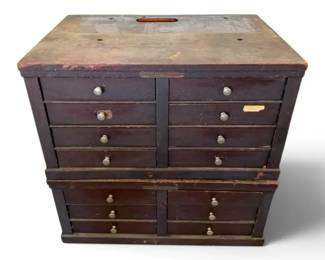 National Cash Register Co. Wood Organizer Chests
