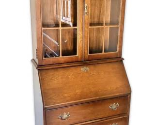 Jasper Cabinet Secretary Desk Hutch With Key