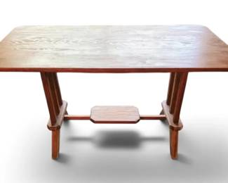 Vintage Wood Trestle Style Table