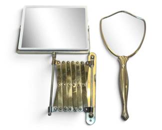 Vintage Gold Toned Vanity Mirrors