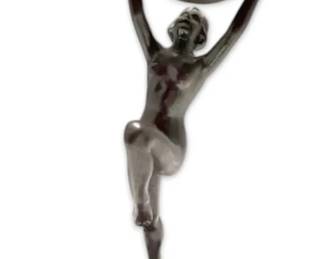 Metal Woman Figure Thermometer