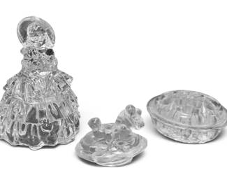 Glass Woman Figure, Flower Holder, More