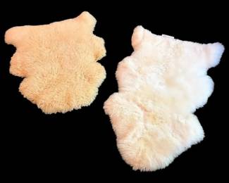 Pair Of Sheepskin Rugs 3.5 ft