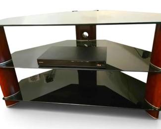 3 Tier Tempered Glass TV Stand Sony DVD BluRay Player
