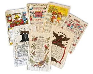 Vintage Calendar Towels