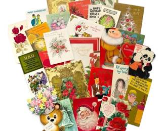Vintage Cards Anniversary, Christmas, Birthday More