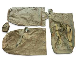 United States Army Duffle Bag W Canteen