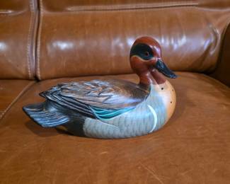 Teal Wooden Decoy Ducks Unlimited 96-97 Don Profota