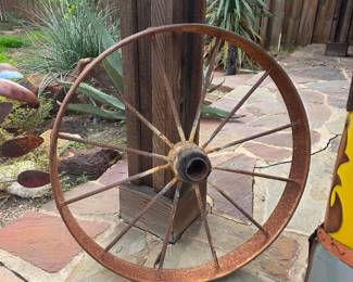 Small Metal Wagon Wheel
