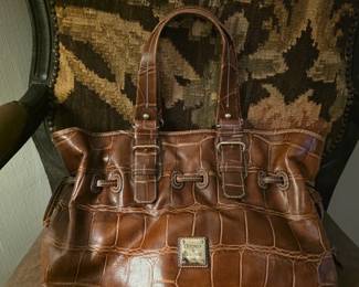 Authentic Dooney and Bourke Leather Croc Satchel