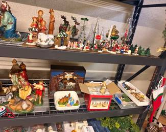 Christmas decor (village, manger etc)