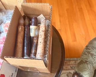 antiqued candles