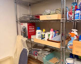 cleaning supplies and laundry supplies