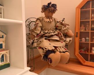 primitive folk art cloth doll