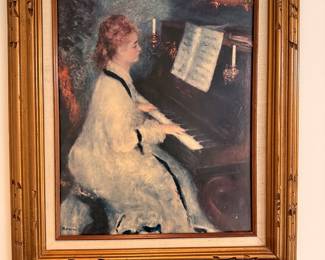 Renoir “Woman at the Piano” Framed Art