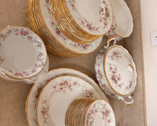 Victorian Rose by Paragon with 22k gold rim