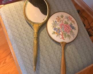 antique hand mirror