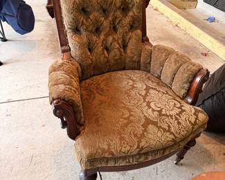 Antique Victorian Renaissance Revival Armchairs