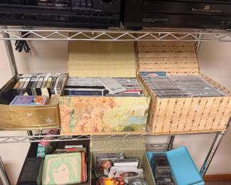CDs and cassettes