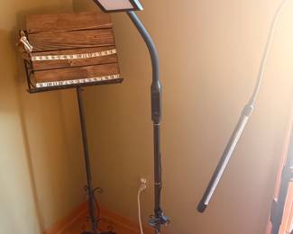 light and easel