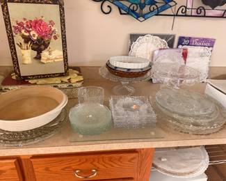 Crystal and glass